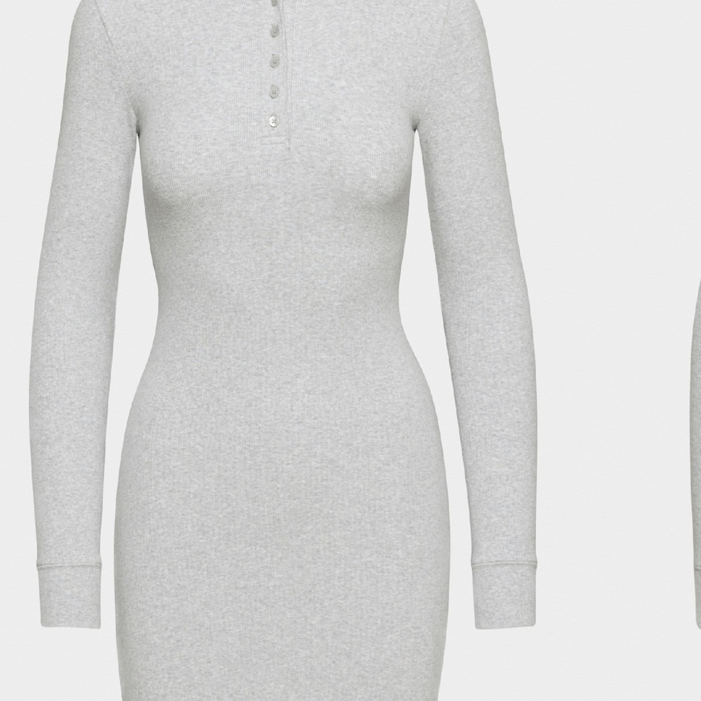 Aritzia Home Stretch Long Sleeve Henley Dress (NWT) - Picture 5 of 6